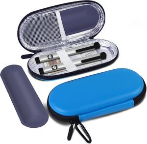 Portable Luxury Casual Polyester Insulated Travel Case Zipper for Diabetic Medication Insulin <b>Cooler</b> Bag 2 Reusable Ice Packs - Product Image 5