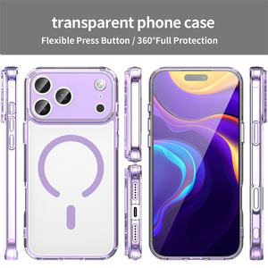 Custodia <span class=keywords><strong>trasparente</strong></span> con magnete di carica senza fili per <span class=keywords><strong>iPhone</strong></span> 15 16 14 13 17 <span class=keywords><strong>12</strong></span> 17 Pro Max air <span class=keywords><strong>Cover</strong></span> morbida antiurto magnetica - Product Image 4