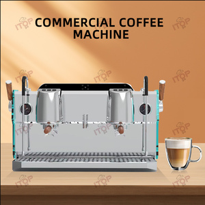 Machine à café expresso commerciale 2 groupes Expresso italien Fabricant personnalisé avec <span class=keywords><strong>prix</strong></span> Entièrement automatique Machines à café italiennes - Product Image 2