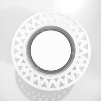 Aérateur circulaire réglable - Contrôle de flux d'air rotatif ON/OFF, diffuseur perforé en ABS pour système de ventilation CVC