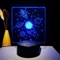 Lampe de chargeur sans fil Anime avec télécommande, veilleuse pour chambre d'enfant, lumière douce blanc chaud pour chambre d'enfant