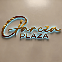 Enseigne LED rétroéclairée 3D de luxe - Logo en métal doré illuminé pour la décoration de studio de beauté et de centre commercial