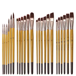 Opeth 6pcs/set Factory Wholesale 4Types Oil Watercolor Brush Set For Acrylic With Paint Brushes For Art Painting