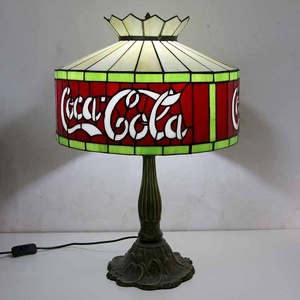 Lámpara de Mesa LED Tiffany de Vitral con Diseño Europeo LongHuiJing de 16 Pulgadas con Base de Metal de Loto - Product Image 2