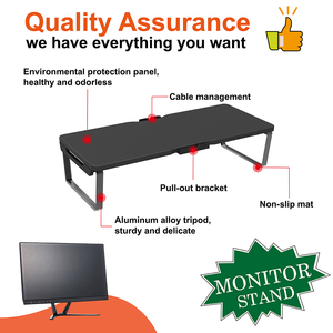 Soporte de <span class=keywords><strong>Monitor</strong></span> <span class=keywords><strong>Vertical</strong></span> de aluminio para ordenador portátil, con soporte extraíble para teléfono - Product Image 2