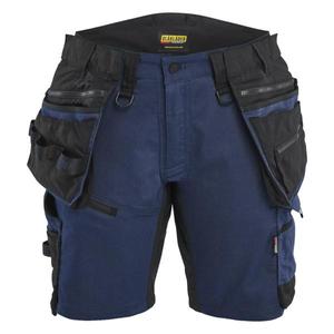 BLAKLADER - 717511498699C46 Women's craftsman shorts in two-way <b>stretch</b> Dark navy/<b>Black</b> - EAN 7330509957769 WORK <b>TROUSERS</b> - Product Image 1
