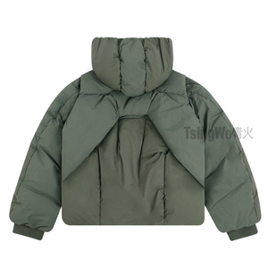 Usa Hot Sale Custom <span class=keywords><strong>Logo</strong></span> Gedrukt Tactische Winter Warme Puffer Jassen Capuchon Streetstyle Met Letter Patroon - Product Image 2