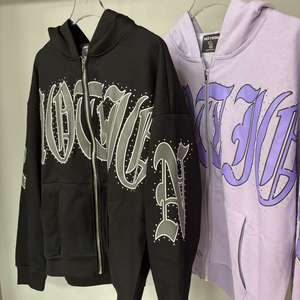 Oferta Especial Sudadera con Capucha Oversize de Algodón 100% de Alto Gramaje con Estampado 'Mixed Emotions' de Alta Calidad, Estilo Vintage para Hombre - Product Image 2