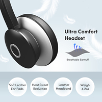 Auriculares con Cable USB para Teléfono, Oficina, Computadora, Centro de Llamadas, con Micrófono con Cancelación de Ruido ENC