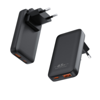 Penjualan Terbaik 65W 5V 3A usb ganda tipe c port lipat pin US EU UK AU gan pengisi daya sangat tipis aksesori ponsel pengisi daya Cepat