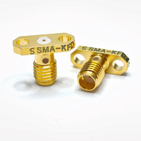 Connecteur coaxial haute fréquence SSMA-KFD40 à 4 trous pour montage sur panneau, idéal pour équipement de test micro-ondes – Vente directe usine