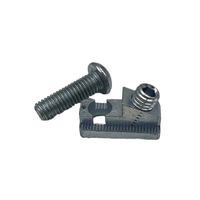 Steel Fastener Ensemble for 30/40/45 Aluminium Profiles 8/10 Inner Connectors Including Screw and Nut Fast Installation