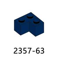 N°2357 Briques de construction d'angle 2x2, 100g/sac, compatibles avec les grandes marques de jouets