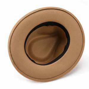 Nouvel Arrivage Chapeau Fedora Tendance de Haute Qualité pour Hommes et Femmes, Style Ethnique avec Couronne Cœur Pêche et Plumes - Product Image 5