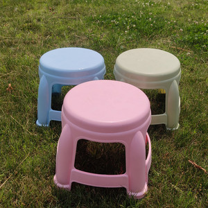 Children's Plastic <b>Stool</b> Round Durable For Kids Outdoor Use Mixed Color - Product Image 2
