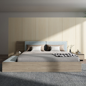 <span class=keywords><strong>Lit</strong></span> Tatami 1,5m <span class=keywords><strong>Lit</strong></span> double avec rangement avec matelas Matériel en bois <span class=keywords><strong>Style</strong></span> moderne simple pour meubles de chambre à coucher - Product Image 1