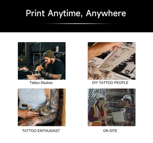 Xách tay 8-inch A4 nhiệt Tattoo Stencil máy in không có mực mini không dây di động tạm thời Tatoo Máy in ảnh in ấn - Product Image 5