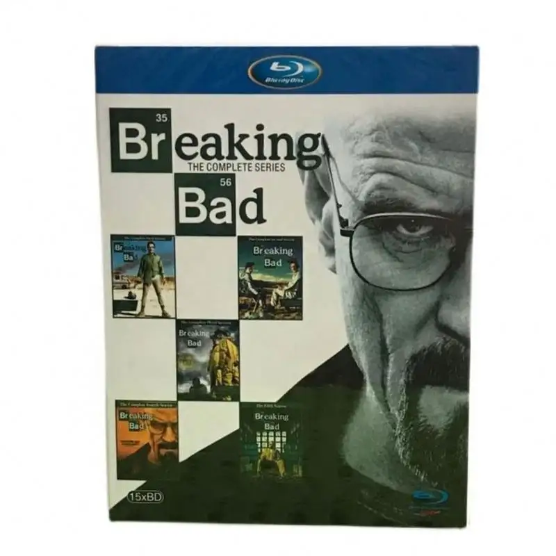 Breaking Bad Seasons 1-5 Complete Edition BD Blu-ray Disc HD 1080P Collector's Edition 15-disc box set DVD box set film TV show
