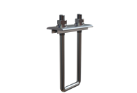 Kit de fixation de panneaux solaires UISOLAR, structure en aluminium, pince de fixation intermédiaire en U, boulons en U pour système de montage photovoltaïque