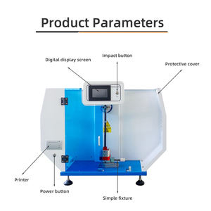 Zeer nauwkeurige cantilever-impacttester met hoge precisie, 1 jaar garantie voor materiaalimpactsterkte, kwaliteitscontrole van kunststof/platen - Product Image 3