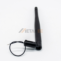 Antenne 4G LTE active en plastique 5dBi, mince, en caoutchouc, avec câble de 10 cm, connecteur mâle SMA pour passerelles cellulaires M2M IoT