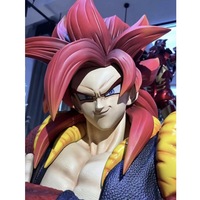 Buste en Résine Grandeur Nature de Vegeta & Gogeta, Sculpture en Fibre de Verre, Statue de Personnage d'Anime, Artisanat en Résine Fait Main, Animation