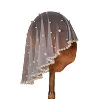 ROMANTIC Nouvelle Mode Luxe Coiffe Femme Perles Voile de Mariage Cage à Oiseaux