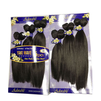 BELEZA T1B/BUG #   YAKI WAVE 6 pièces 170G 10"12"14" Extensions de cheveux lisses à double tressage, vente en gros d'usine, tendance