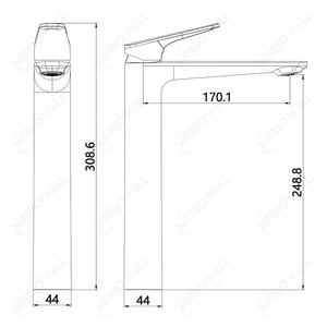 Chất Lượng Cao Vòi Nước Brass Cao Lưu Vực Mixer Vòi Chải Vàng Phòng Tắm Lưu Vực Vòi Nước Lạnh Và Nước Nóng Mixer Nhà Vệ - Product Image 4