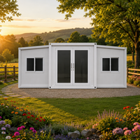 Maison modulaire extensible en conteneur de 20/40 pieds, villa résistante au vent, respirante, isolation thermique, design français, garantie de 5 ans