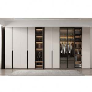 Modern Luxury Melamine Bedroom Furniture Wooden Storage <b>Wardrobe</b> Designs Custom Walk in <b>Wardrobe</b> Closet - Product Image 1