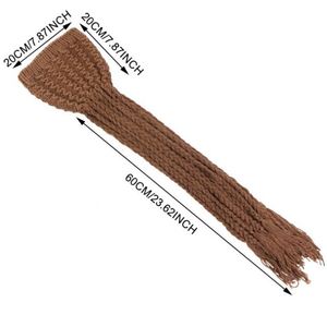 Fashion Design Women <b>Winter</b> Knitted <b>Hat</b> with Pigtail Accessories Handmade High Quality Digital Printing Common Fabric - Product Image 3