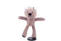 Porte-clés en peluche animale à membres extensibles, poupée en peluche rétractable de dessin animé, jouet interactif anti-stress pour enfants