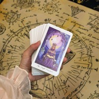 Cartes de tarot Angel authentiques, en papier, avec boîte gaufrée or, 7 x 12 pouces, édition anglaise originale