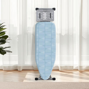Planche à repasser verticale Anfeng, rectangulaire, pliable, de type sur pied, en tissu polyester, avec accessoire fer à repasser électrique - Product Image 3