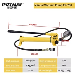 CP-700 (metre ile) taşınabilir el kumandalı hidrolik basınç pompası 700 Bar yüksek basınçlı el pompaları - Product Image 2