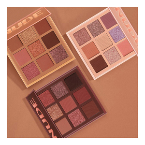 Cosméticos Coreanos Personalizados, Set de Maquillaje Nude con 9 Colores Mate y Brillantes, <span class=keywords><strong>Paleta</strong></span> de Sombras de Ojos Metálicas, Resistentes al Agua y de Larga Duración - Product Image 1