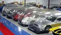 Housse de voiture étanche à l'air, portable, gonflable, transparente, en pvc, étanche, abri pour capsule gonflable, tente de garage pour voiture.
