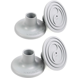 Patas de goma para sillas de ducha (x4 unidades), tapas para sillas de ducha para tubos de 28 mm, color gris KMINA K30034 - Product Image 3