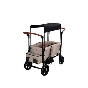 Kereta dorong bayi lipat anak-anak, kereta dorong tenda berkemah bepergian dengan roda besar mewah - Product Image 2