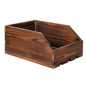 Rustique Marron Organisateur De Table Panier Porte-Lettre En <span class=keywords><strong>Bois</strong></span> Dossier Conteneur - Product Image 1