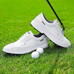 Zapatos de Golf HOKMAN para Hombre, de Cuero Genuino Blanco, con Suela de Goma y Entresuela de EVA, Estilo Deportivo de Primavera - Product Image 5