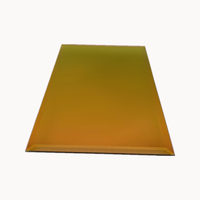Meilleure qualité Couleur Miroir Décoration Mur Miroir Or Gris Rose Bleu Verre