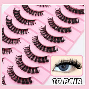 <span class=keywords><strong>Faux</strong></span> <span class=keywords><strong>cils</strong></span> en bande complète à ondulation profonde, marque privée, vente en gros à prix d'usine, avec bande en coton plastique - Product Image 6