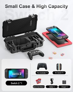 Organisateur de voyage double couche OEM STARTRC GAMES IP67 étanche grande capacité en EVA rigide pour accessoires <span class=keywords><strong>Nintendo</strong></span> <span class=keywords><strong>Switch</strong></span> 2 - Product Image 2