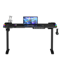 Table de jeu ergonomique et extensible pour Pc avec lumières Led, hauteur réglable