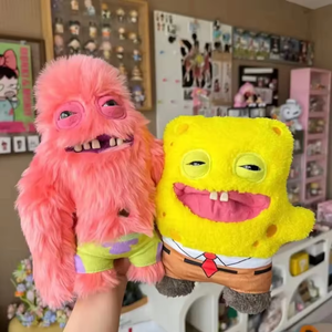 <span class=keywords><strong>Peluche</strong></span> <span class=keywords><strong>de</strong></span> Monstruo <span class=keywords><strong>de</strong></span> Dientes Divertido y Personalizado, Muñeco <span class=keywords><strong>de</strong></span> <span class=keywords><strong>Peluche</strong></span> Bonito y Feo con Pelo Rosa, Animal Suave <span class=keywords><strong>de</strong></span> <span class=keywords><strong>Peluche</strong></span> Coleccionable - Product Image 5