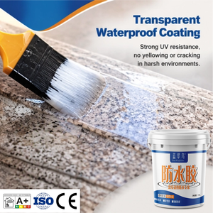 Revêtement acrylique transparent imperméable à forte adhérence et scellant transparent pour les anciennes tuiles des murs extérieurs - Product Image 1
