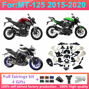 Kit Completo de Carenado para Motocicleta, Compatible con <span class=keywords><strong>Yamaha</strong></span> MT125 <span class=keywords><strong>MT</strong></span>-<span class=keywords><strong>125</strong></span> <span class=keywords><strong>125</strong></span> 2015 2016 2017 <span class=keywords><strong>2018</strong></span> 2019 2020, Kits de Carenado para Carrocería - Product Image 1