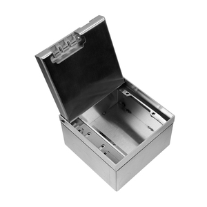 ZDR-130AB lõm Hidden tầng hộp Ổ cắm điện thép không gỉ điện EU Anh phổ chúng tôi Schuko tầng ổ cắm - Product Image 4